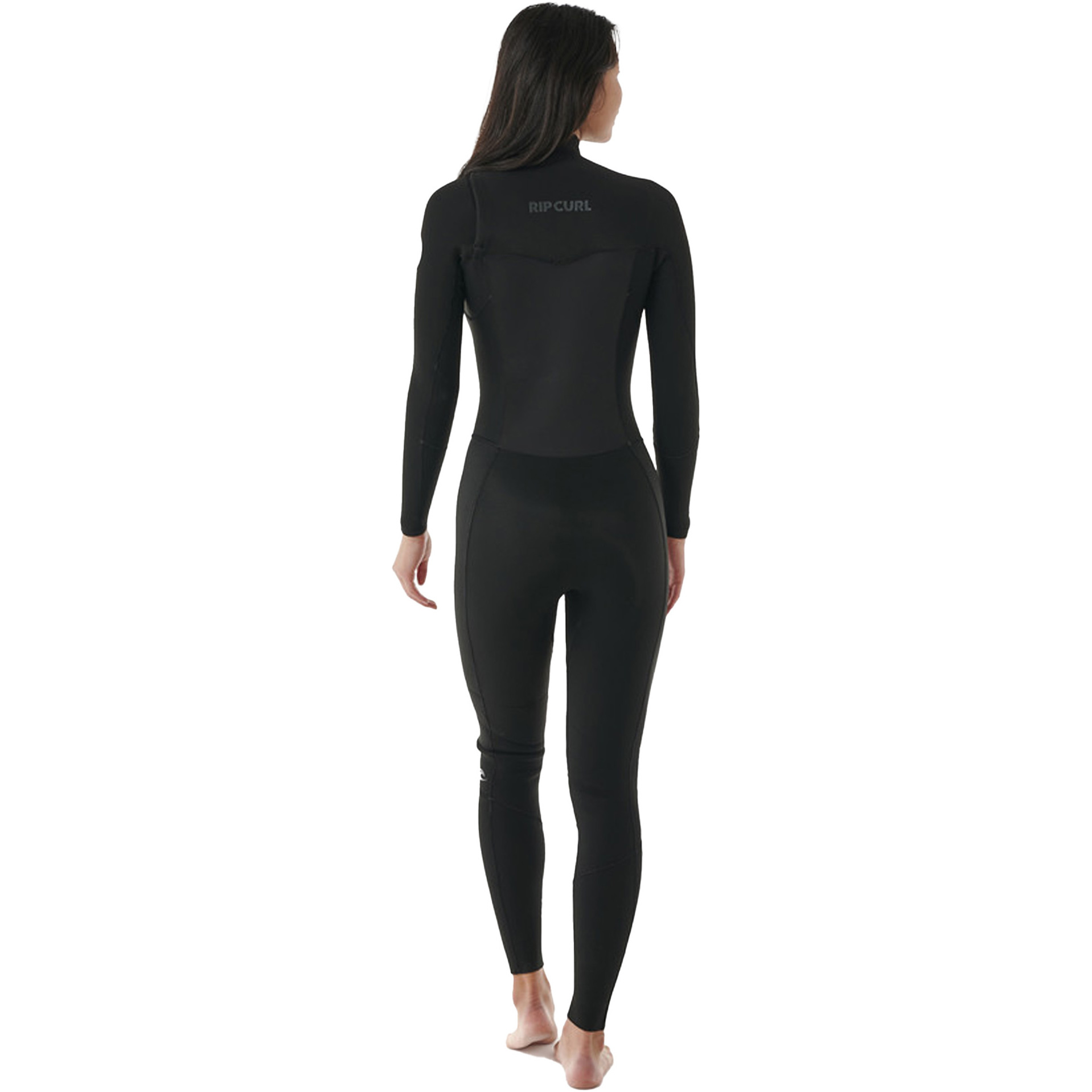 2025 Rip Curl Womens Dawn Patrol 4/3mm Chest Zip Wetsuit 14TWFS - Black